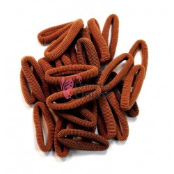 Elastice pentru codite Cod EL009AA, set 24 bucati Maro mediu